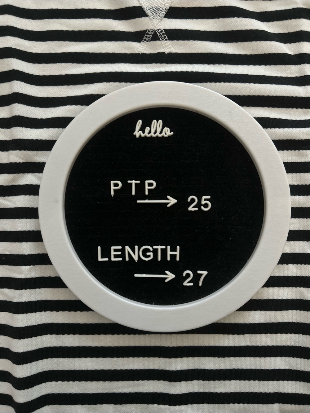 Striped Black & White Oversized Sweatshirt with Blue Trim FP inspired - Picture 8 of 9